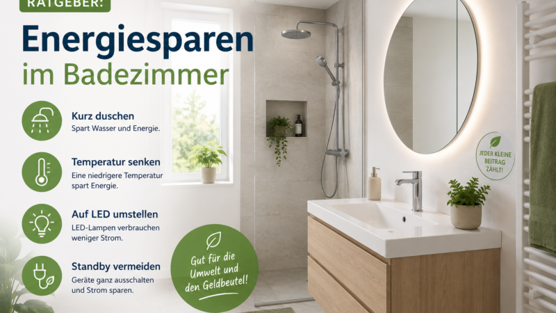 Ratgeber: Energiesparen im Badezimmer
